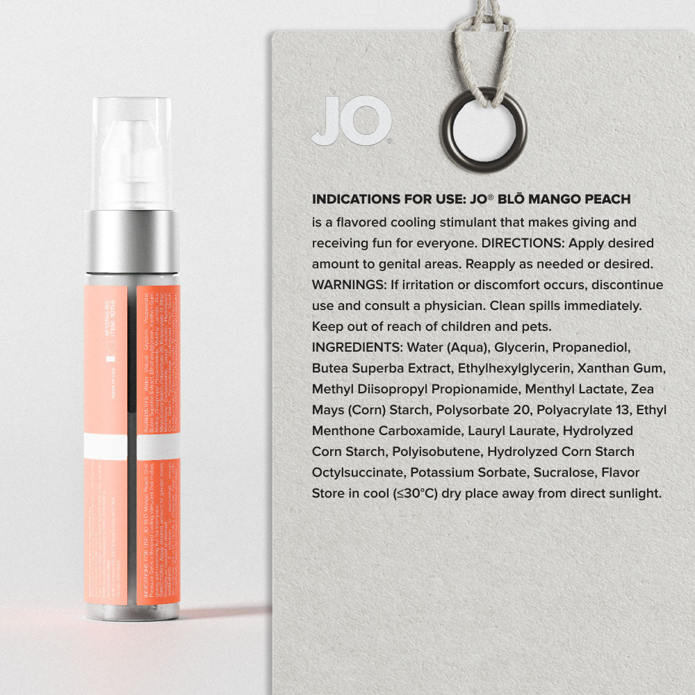 JO Blo Mango Peach Flavoured Oral Pleasure Gel 30ml
