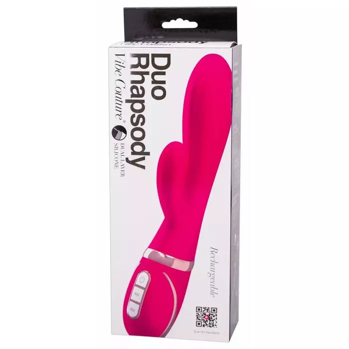 Seven Creations Vibe Couture Duo Rhapsody Rabbit Vibrator Pink