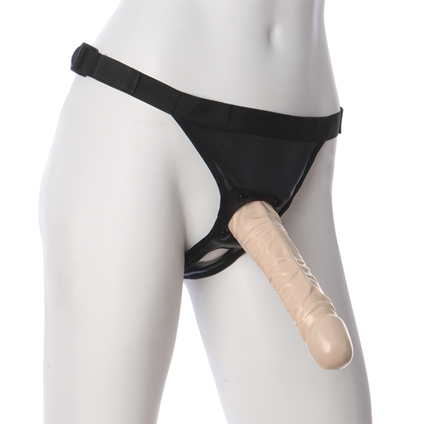 Doc Johnson Vac-U-Lock Classic Dong With Ultra Harness 8"