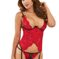 Dreamgirl Open Cup Bustier & G-String One Size OS