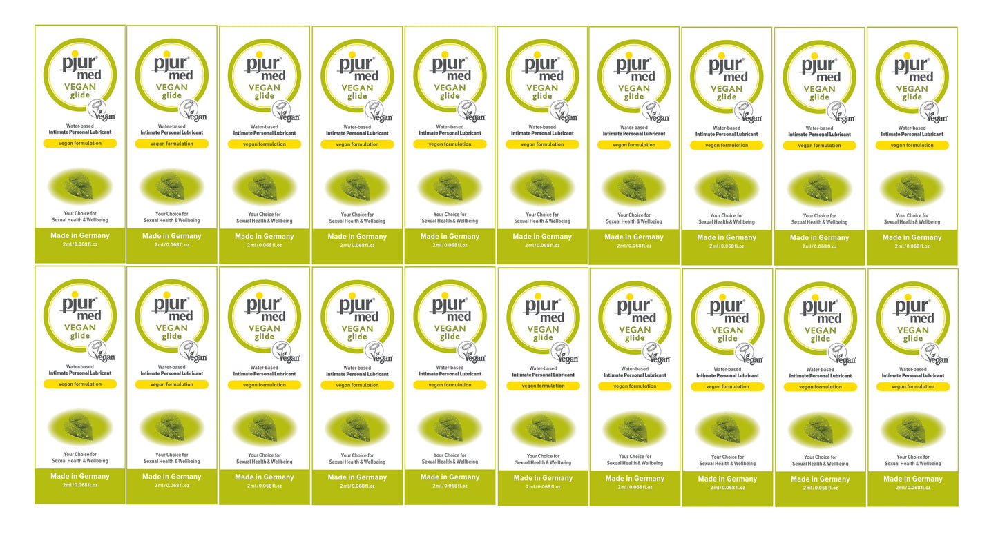Pjur Med Vegan Glide Water Based Lubricant Sachets 20 x 2ml - 20 Pack
