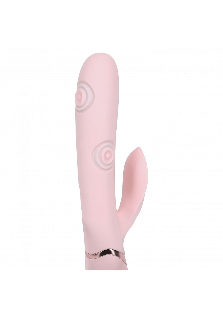 Shots Toys | VIVE Fronda Triple Motor G-Spot Vibrating Tapping Leaf Clit Stimulator Pink
