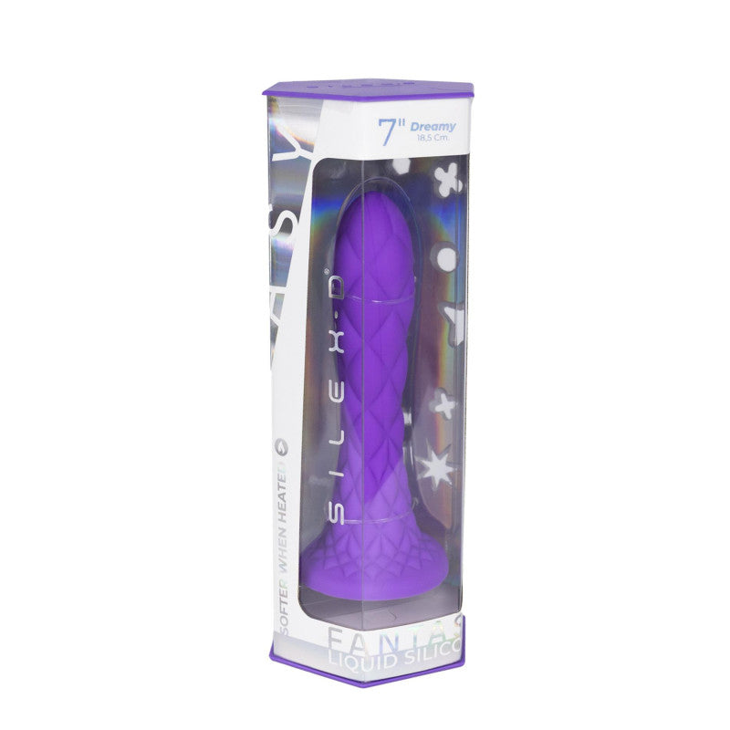 Adrien Lastic Silexd Fantasy Line Dreamy 7" Liquid Silicone Dildo Purple
