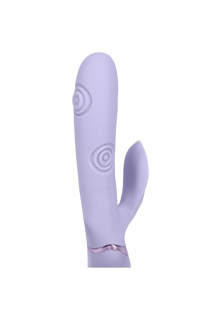 Shots Toys | VIVE Fronda Triple Motor G-Spot Vibrating Tapping Leaf Clit Stimulator Lavender