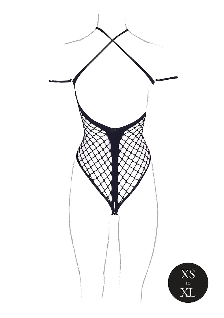 Le Desir Shade - Leda XIII - Body with Crossed Neckline and Off Shoulder Straps Black Size OS