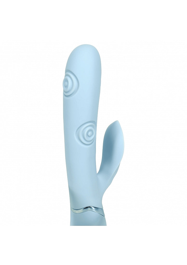 Shots Toys | VIVE Fronda Triple Motor G-Spot Vibrating Tapping Leaf Clit Stimulator Blue