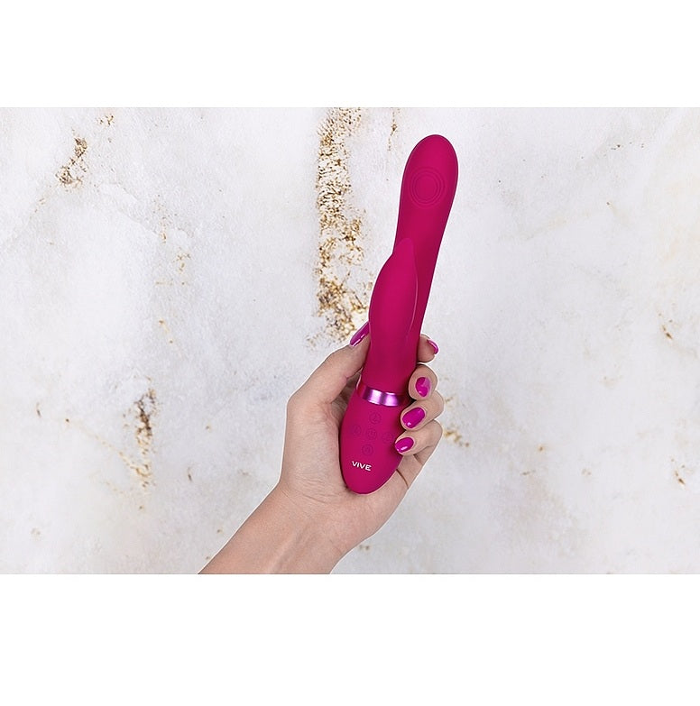 Shots Toys | VIVE Aimi Pulse-Wave & Vibrating G-Spot Rabbit Vibrator Pink