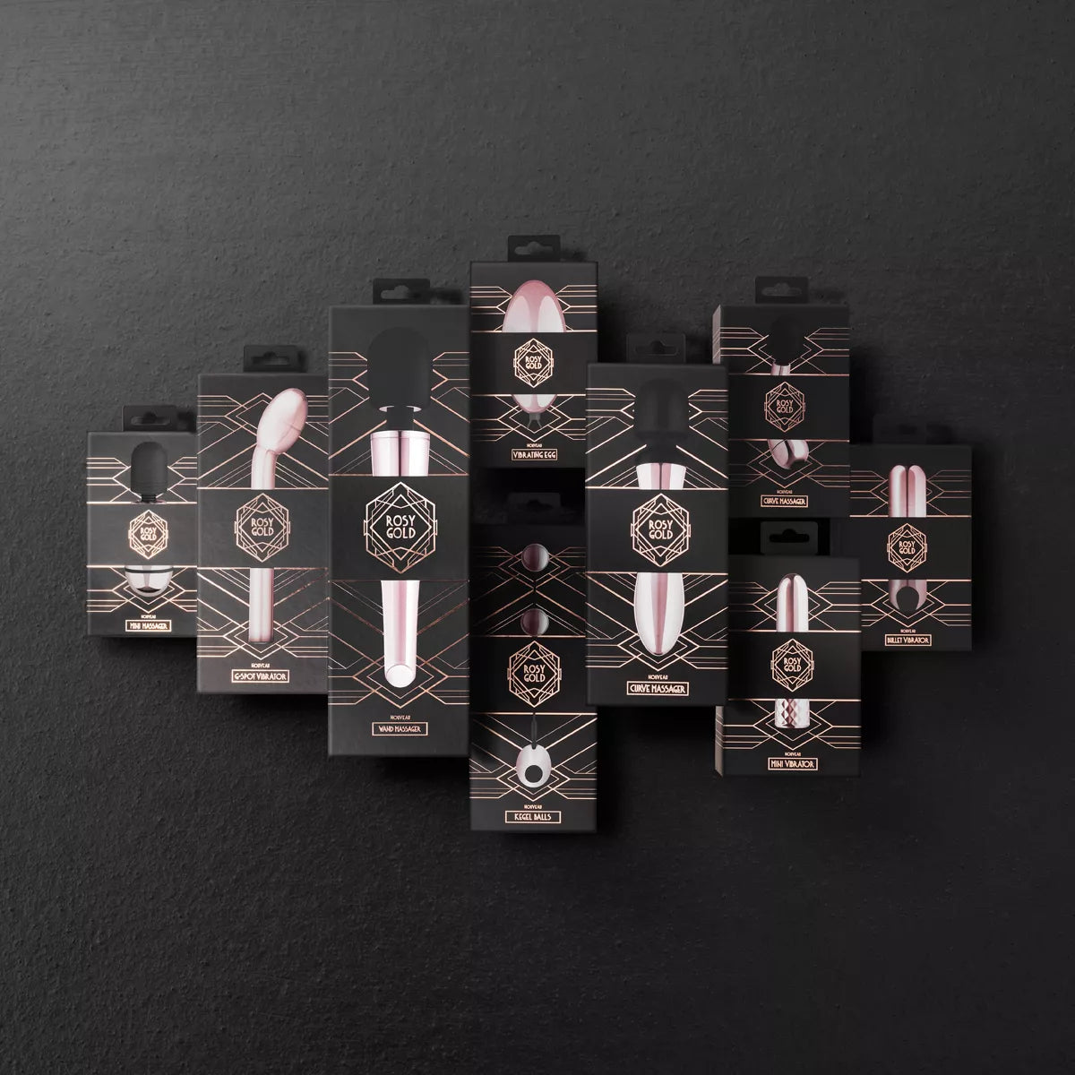 EDC | Rosy Gold - Nouveau Sylish Bondage Kit BDSM - 9 Piece Set Kit