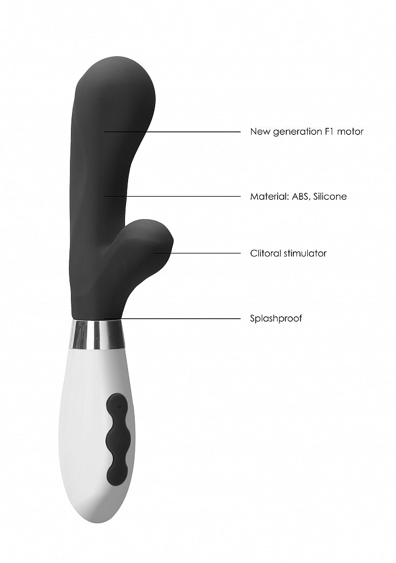 Shots Toys | Luna Artemis Rechargeable 10 Speed Rabbit Vibrator Black