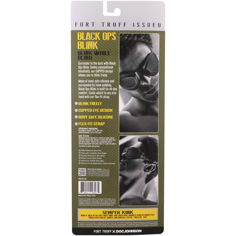 Doc Johnson | Fort Troff - Black Ops Blink - Black Eye Mask