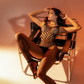 Mapale Leopard Fishnet Bodystocking Black Size OS
