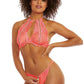 Dreamgirl Lingerie Bra Coral Size OS One Size