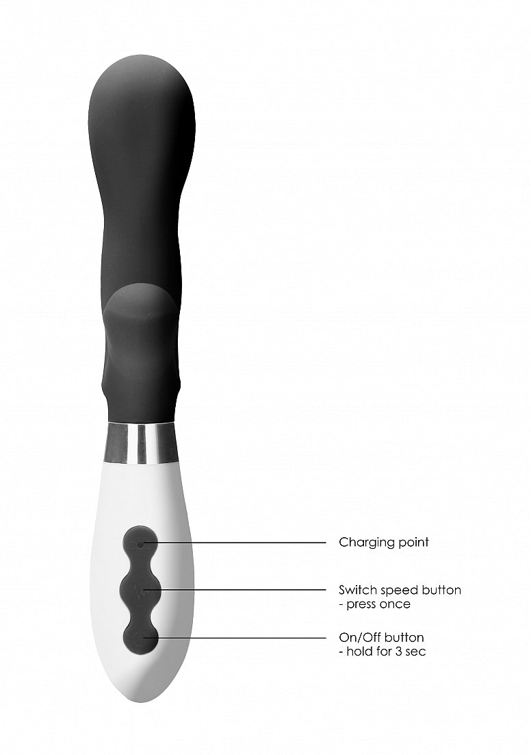 Shots Toys | Luna Artemis Rechargeable 10 Speed Rabbit Vibrator Black