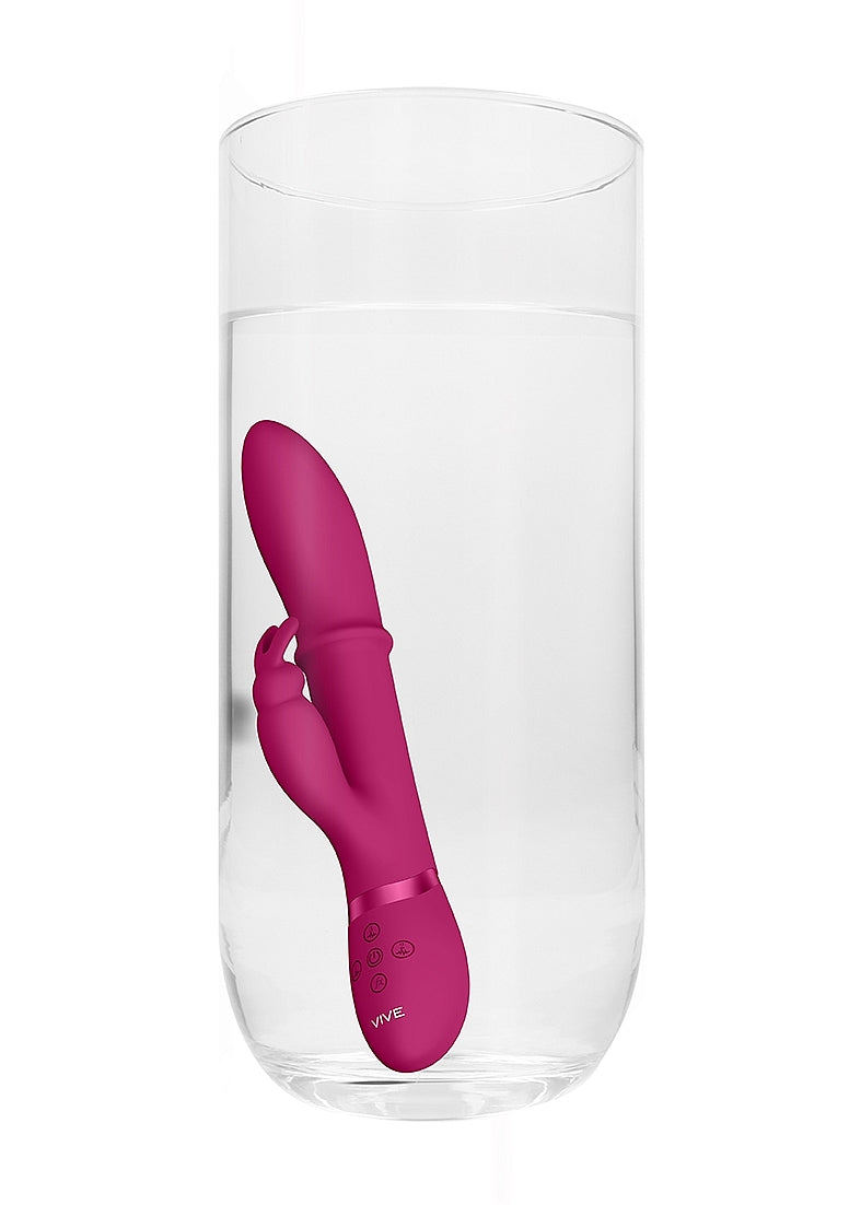 Shots Toys | VIVE Halo G-Spot Rabbit Vibrator with Stimulating Ring Pink