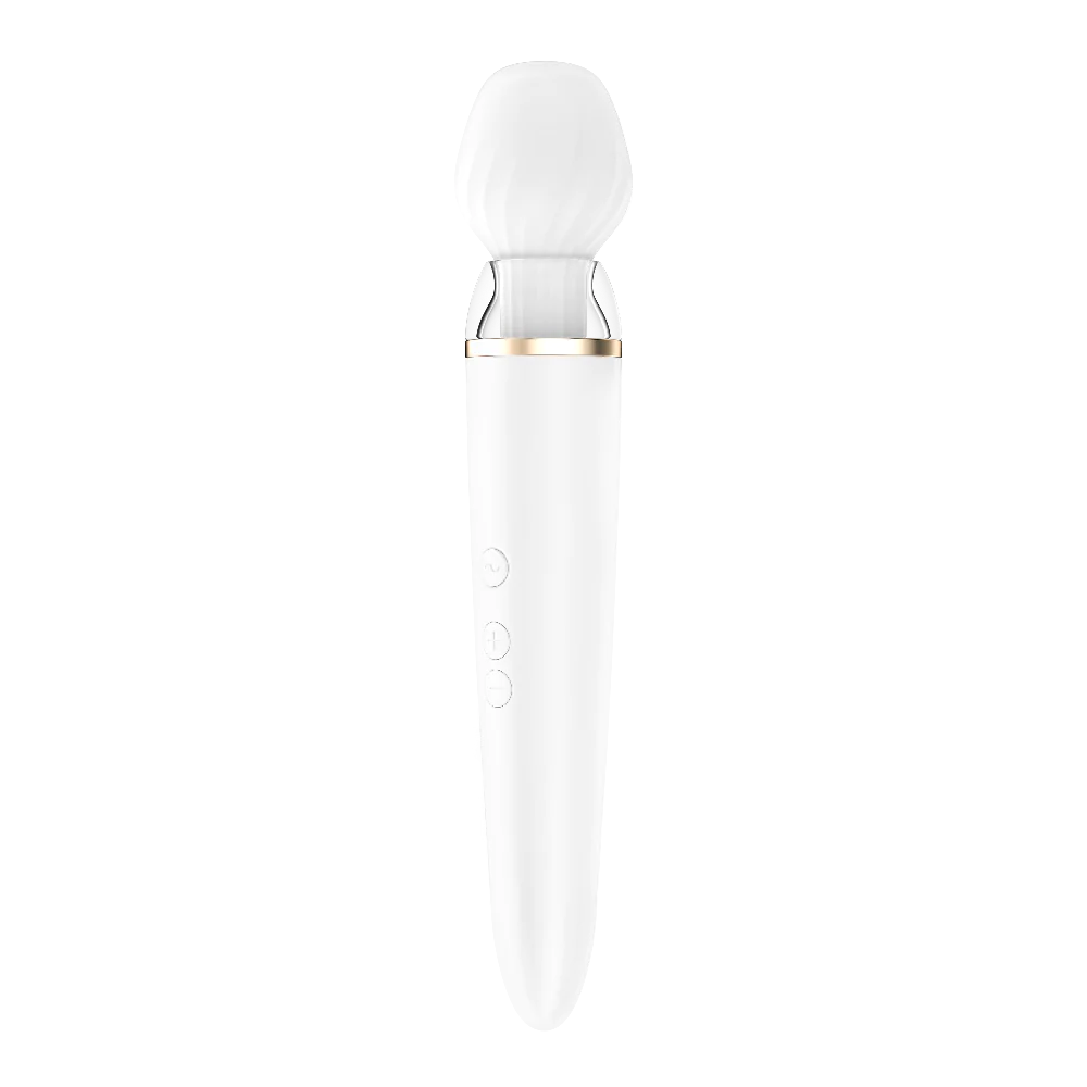 Satisfyer Double Wand-er Massager Wand Vibrator White (App)