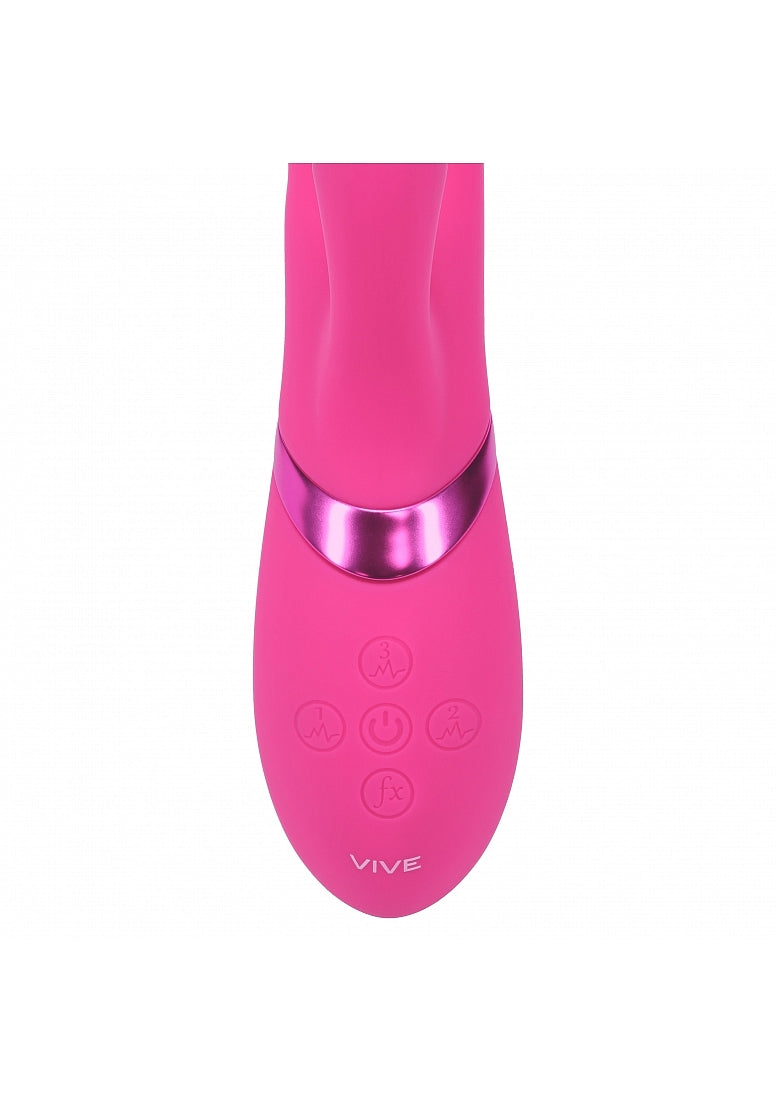 Shots Toys | VIVE Mimi Triple Motor G-Spot Tapping Rabbit Vibrator Pink