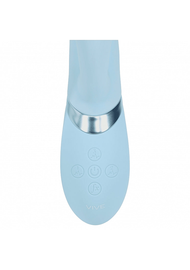 Shots Toys | VIVE Pallina Triple Motor G-Spot Vibrating Tapping Beads Clit Stimulator Blue