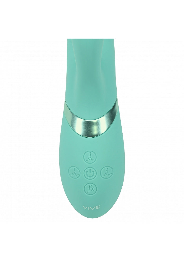 Shots Toys | VIVE Mimi Triple Motor G-Spot Tapping Rabbit Vibrator Green