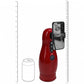 Shots Toys | PUMPED Virtuo - Metallic Red Sucking And Vibrating Auto Masturbator