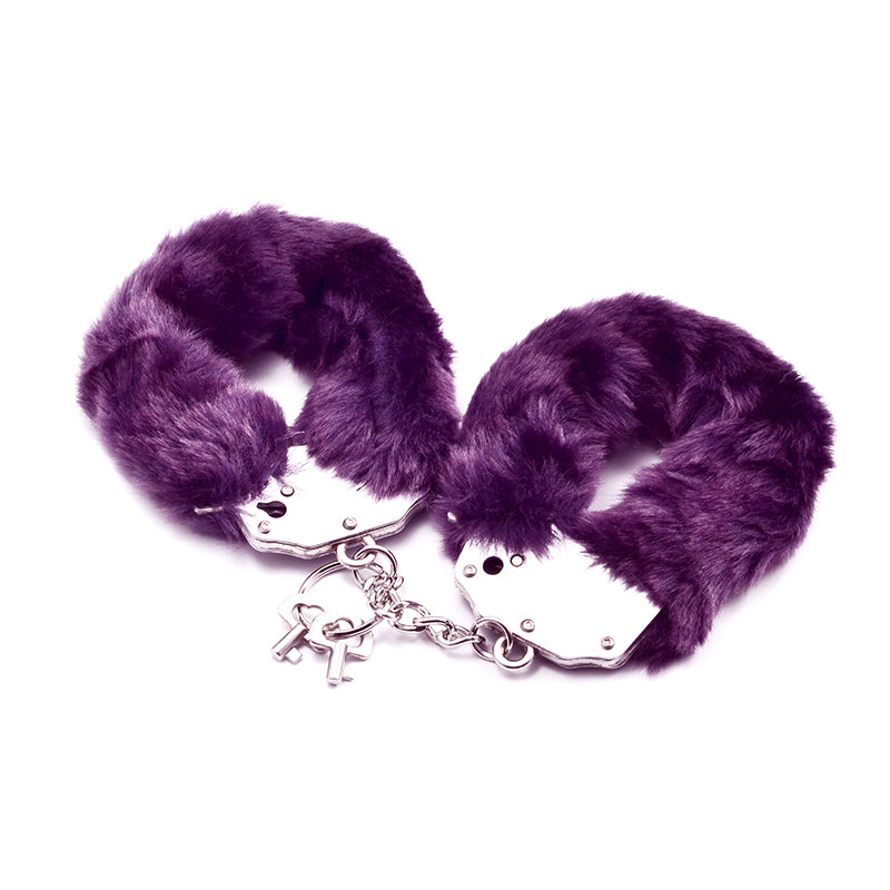 Lovetoy | Fetish Pleasure Fluffy Hand Cuffs Purple