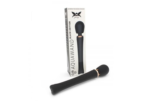 O-Products | Pixey Aquawand Massage Wand Vibrator - Black Edition