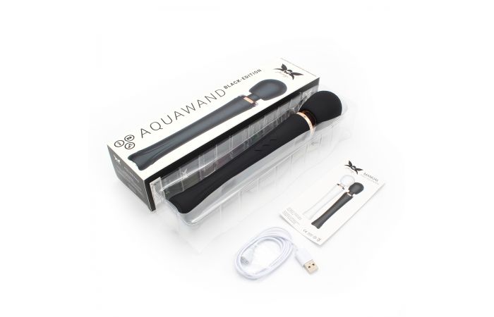 O-Products | Pixey Aquawand Massage Wand Vibrator - Black Edition