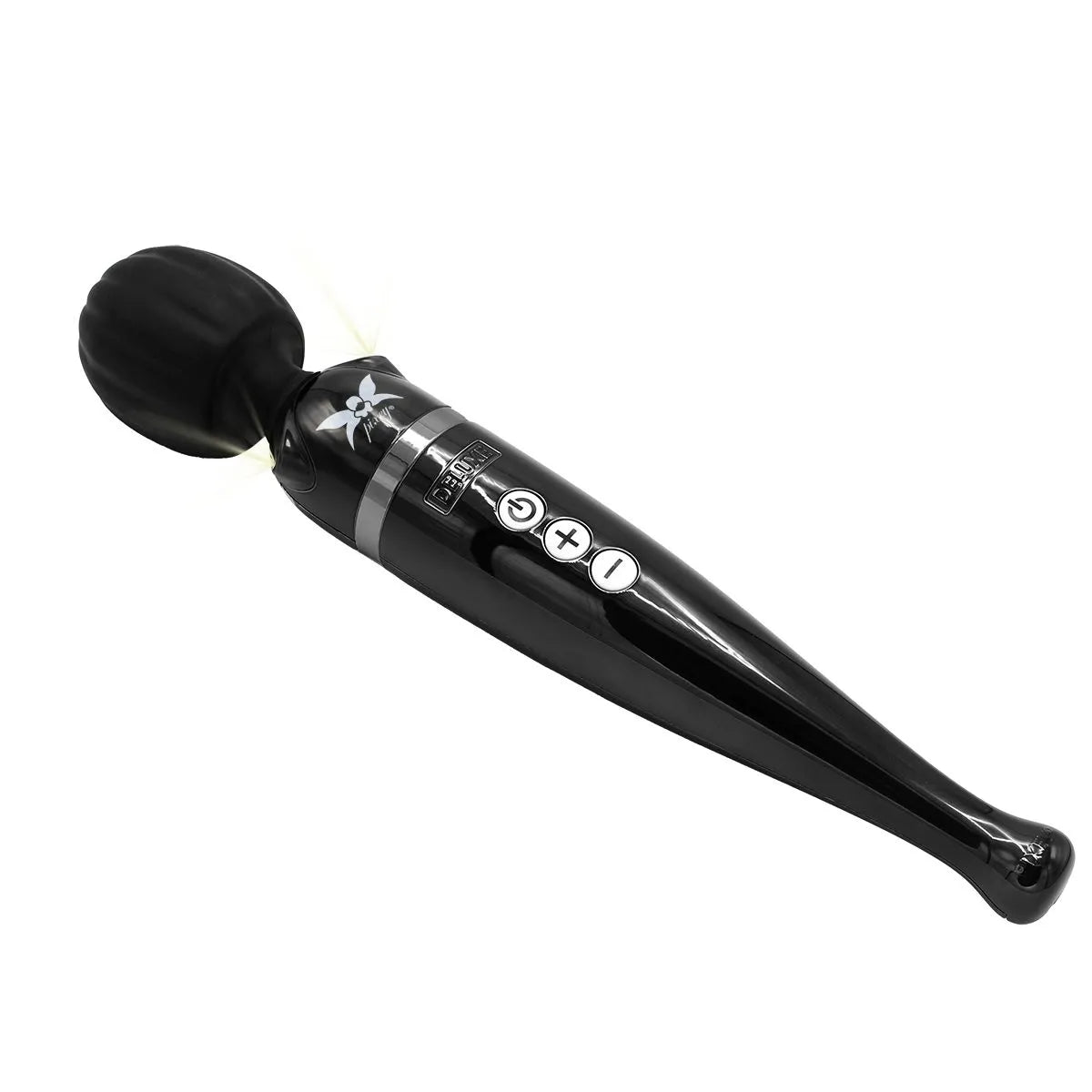 O-Products | Pixey Deluxe Massage Wand Vibrator - Black Chrome