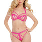 Dreamgirl Lingerie Bra & Thong Pink Size OS