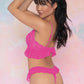 Dreamgirl Lingerie Bralette & Thong Pink Size OS