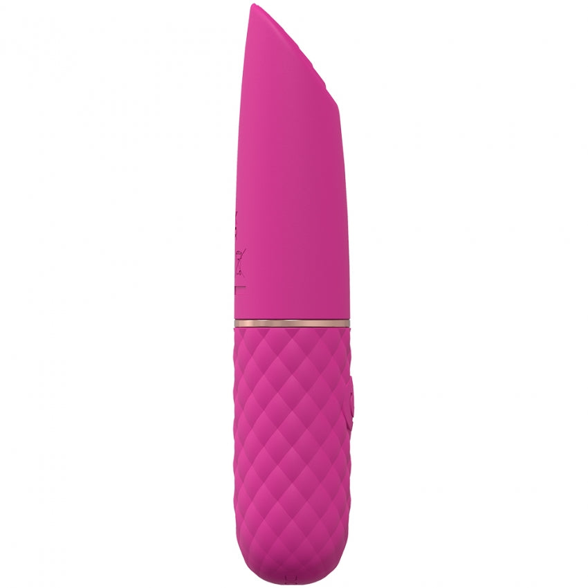 LOVELINE Beso - Pink 10.6cm USB Rechargeable Mini Lipstick Vibrator