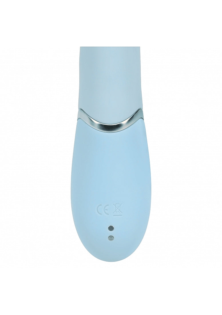 Shots Toys | VIVE Fronda Triple Motor G-Spot Vibrating Tapping Leaf Clit Stimulator Blue