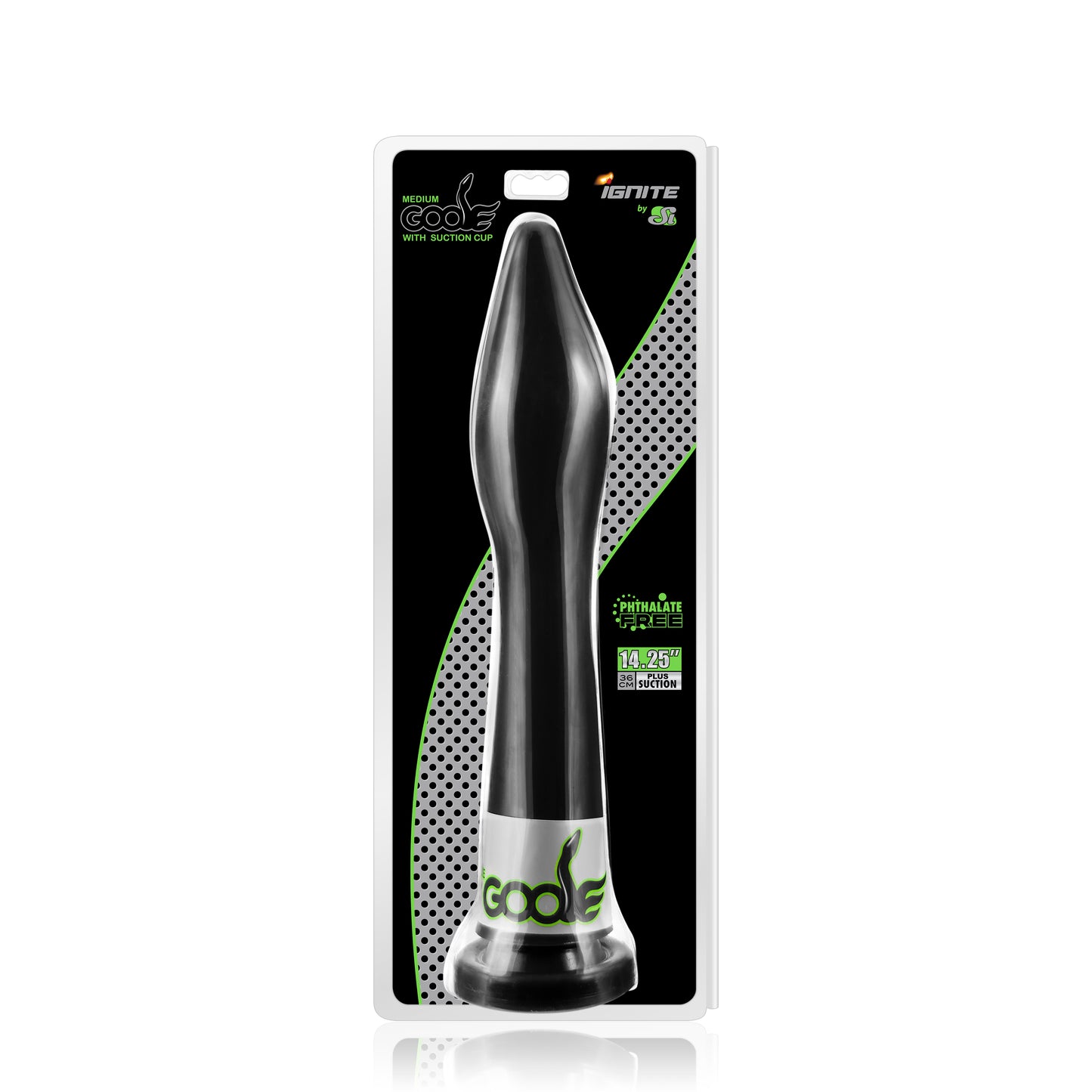 Si Novelties Goose Medium 16" inches / 41cm w Suction Black