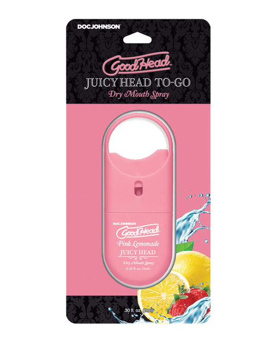 Doc Johnson GoodHead Juicy Head Dry Mouth Spray To-Go Pink Lemonade 9ml
