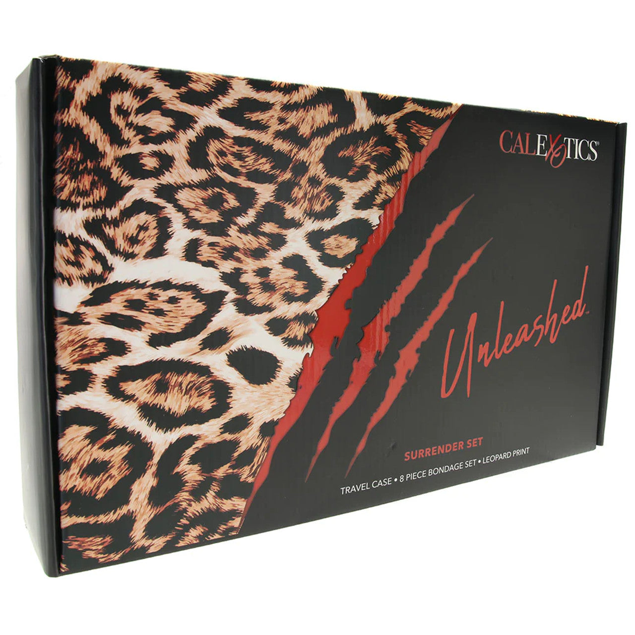 Calexotics Surrender Adventure Set - 8 Piece Leopard Print Bondage Kit