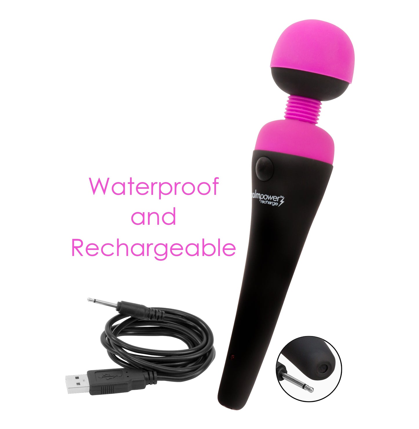 PalmPower Massage Wand Recharge Waterproof