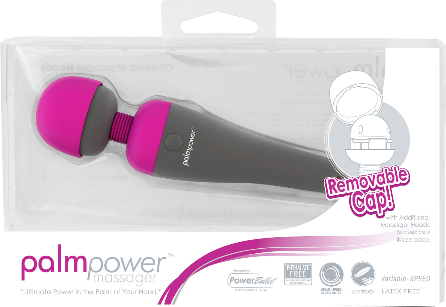 PalmPower Massage Wand Vibrator Pink