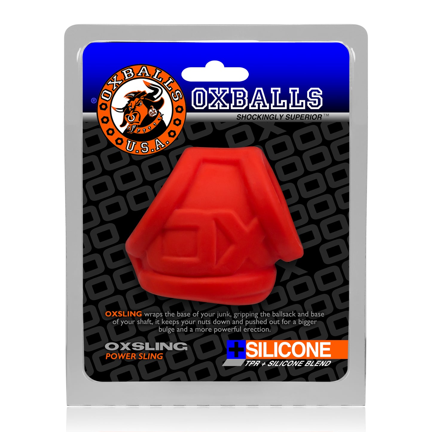 OxBalls OXSLING fleshy soft cocksling RED ICE