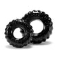 OxBalls Truckt 2 Pc Stretchy Cock Ring Cockring Set Black