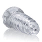 OxBalls ScrewD Super Squish Corkscrew Jackoff Toy Clear