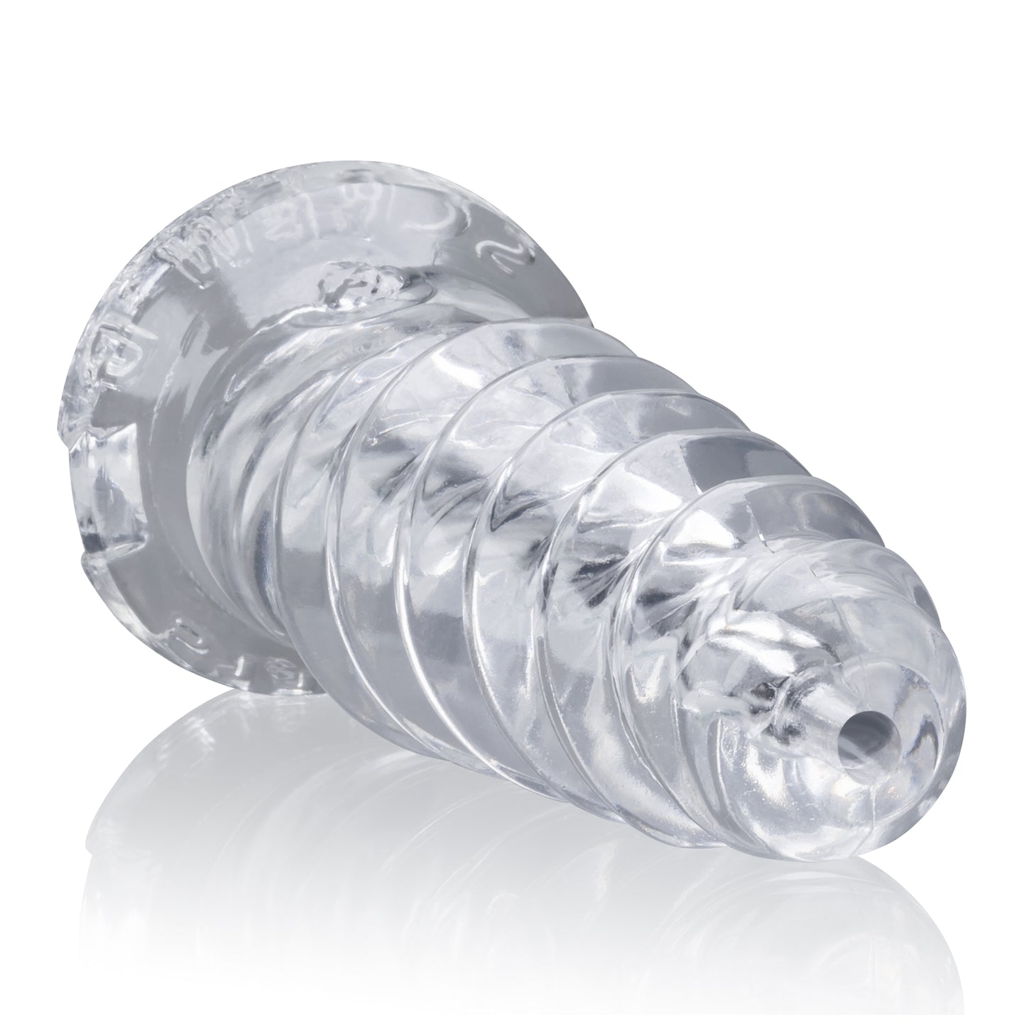 OxBalls ScrewD Super Squish Corkscrew Jackoff Toy Clear