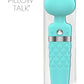 Pillow Talk Sultry Dual Ended Warming Massager w Swarovski Crystal Teal
