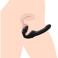 Strap U Slim Rider Ribbed Vibrating Silicone Strapless Strap On