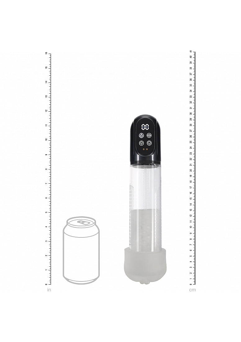 Shots Toys | PUMPED Engage Automatic Penis Pump - Gun Metal Auto Penis Pump