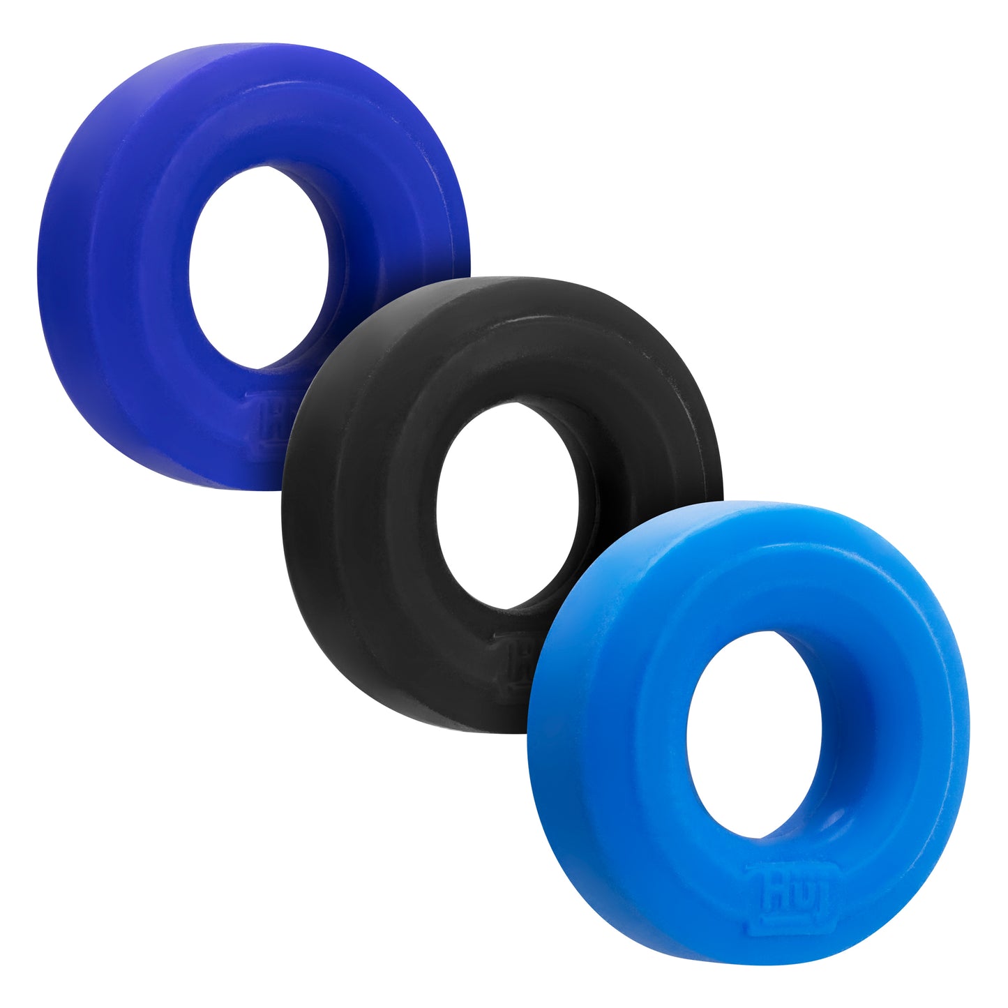 HunkyJunk HUJ3 C-RING 3 Pk Blue