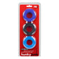 HunkyJunk HUJ3 C-RING 3 Pk Blue