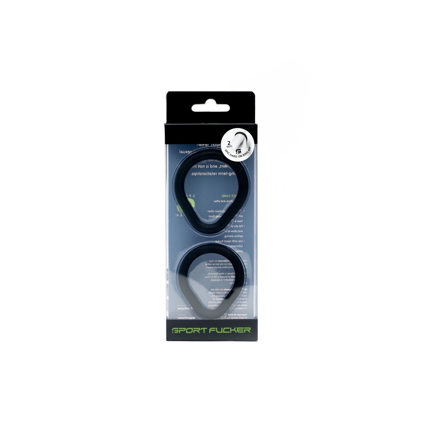 Sport Fucker Epic Hard on Kit by Sport Fucker 2 Pk Black