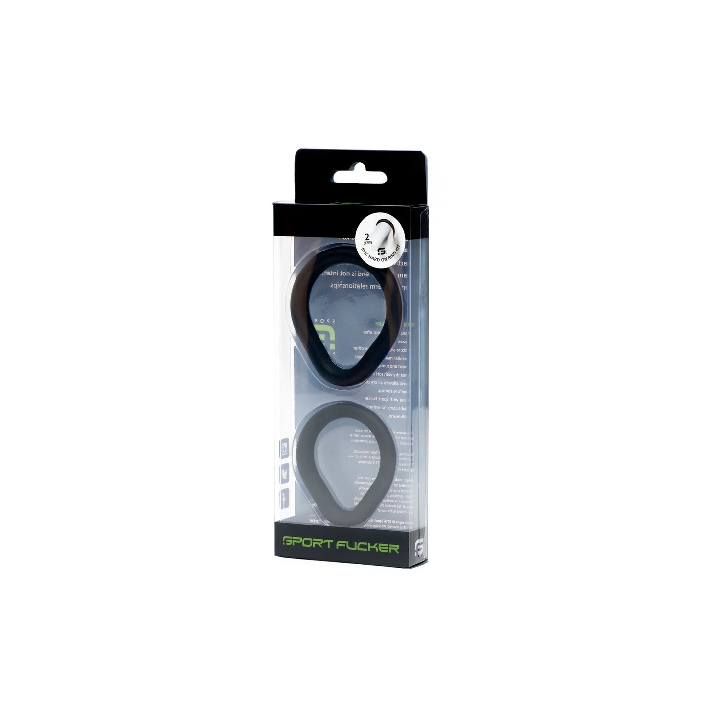 Sport Fucker Epic Hard on Kit by Sport Fucker 2 Pk Black