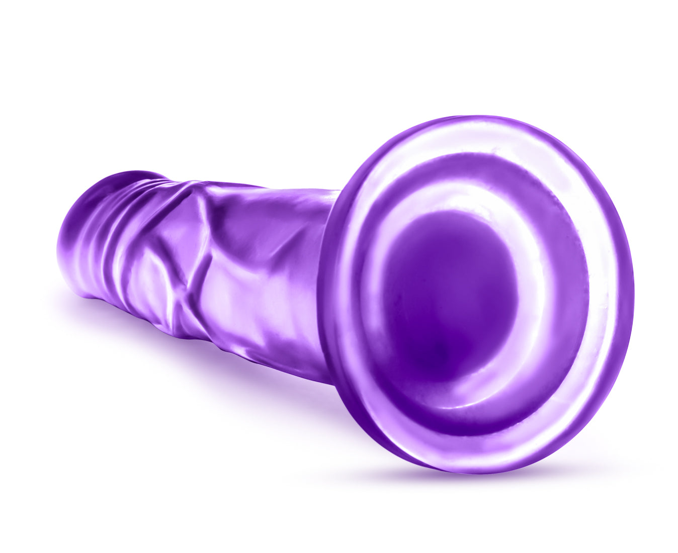 Blush Novelties B Yours Sweet N Hard 5 Purple - 7.5" Dildo