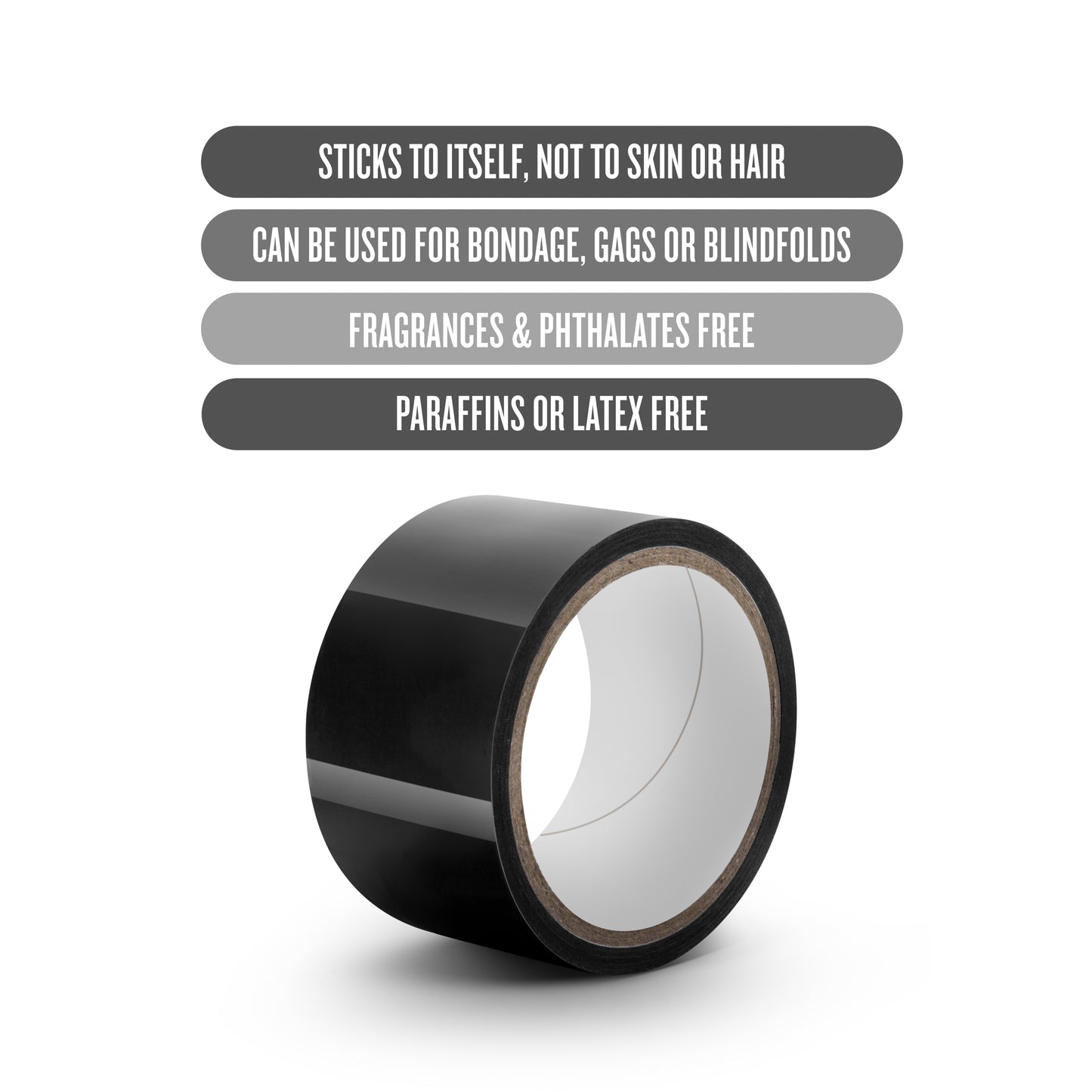 Blush Novelties | Temptasia Bondage Tape Black 18m