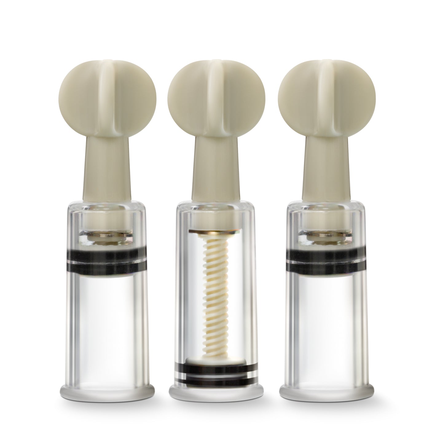 Blush Novelties | Temptasia Nipple and Clit Twist Suckers 3 Pc